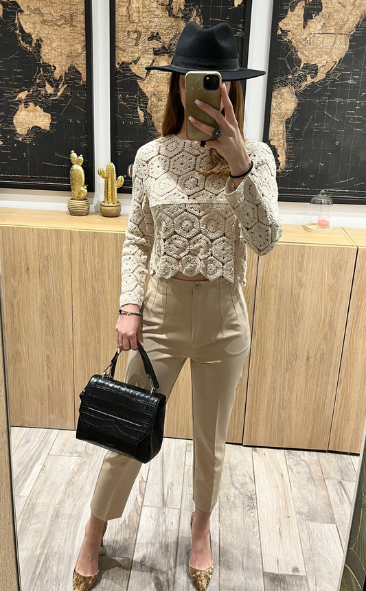 Pantalon à pince